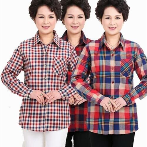 YAGENZ Women's Plaid Shirts