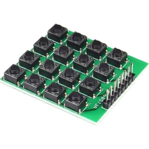 1PCS 8pin 4*4 4x4 Matrix 16 Keypad Keyboard Breadboard Module 16 Button Mcu for arduino Diy Starter Kit