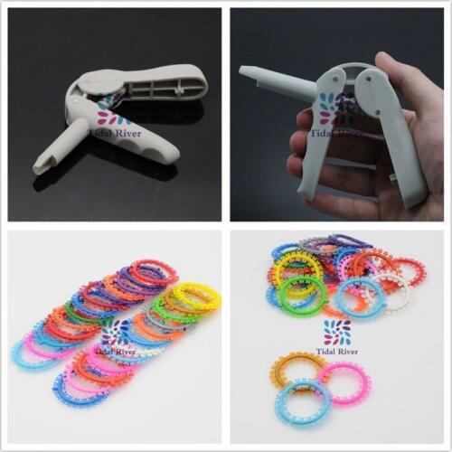 1Pack/1000Ties Home Useful Dental Composite Gun Dispenser Applicator & Orthodontics Cartoon Ligature MIti-color Ties