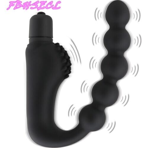 FBHSECL 10 Speed Butt Plug Anal Bead Anal Vibrator Prostate Massager Sex Toys for Men Women Clitoris Stimulator G-spot