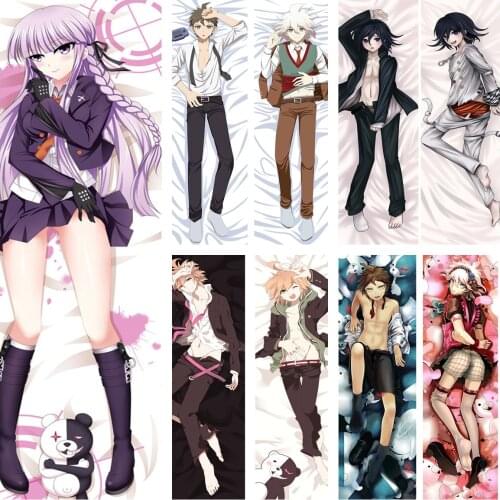 Anime Danganronpa Trigger Happy Havoc characters sexy girl Kirigiri Kyouko otaku Dakimakura pillow cover Hugging Body PillowCase