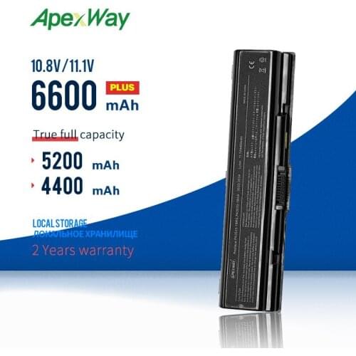 Apexway PA3534U-1BRS Laptop Battery for Toshiba Satelite A200 A300 L200 L300 L500 L550 L555 A205 A210 A215 PA3533U-1BAS
