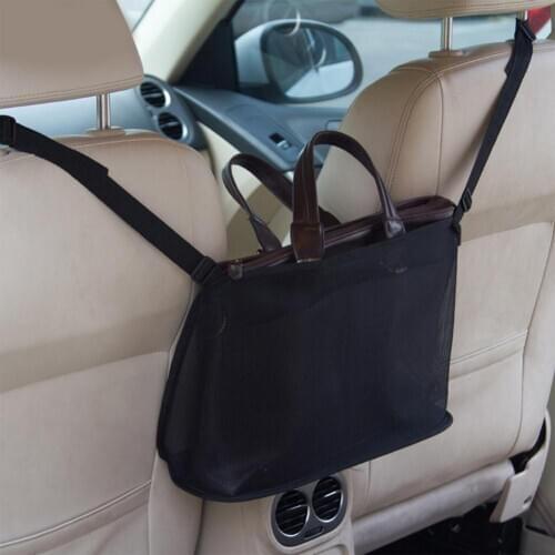 Car Net Pocket Handbag Holder Mesh Net Bag Luggage Holder Pocket Trunk Cargo Nets Organizer Auto Mesh Organizer Pet Barrier