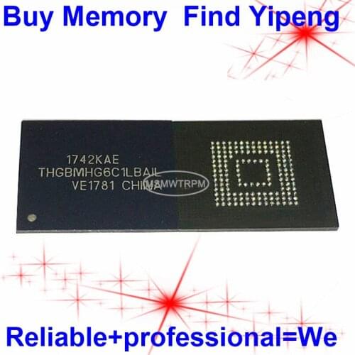 THGBMHG6C1LBAIL BGA153Ball EMMC5.1 5.1 8GB Mobilephone Memory New original and Second-hand Soldered Balls Tested OK