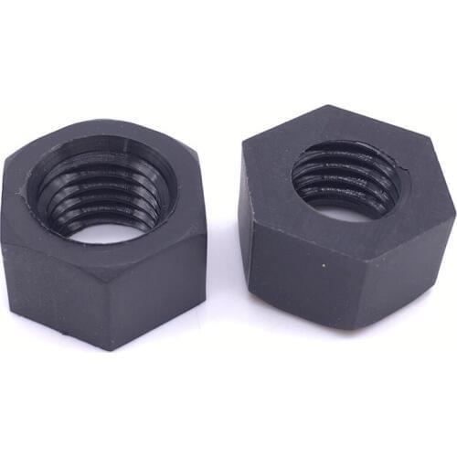 Nuts Hex Right Hand Threads Metric M2 M2.5 M3 M4 M5 M6 M8 M10 M12 Nylon Plastic Nuts Black | White Pack 100