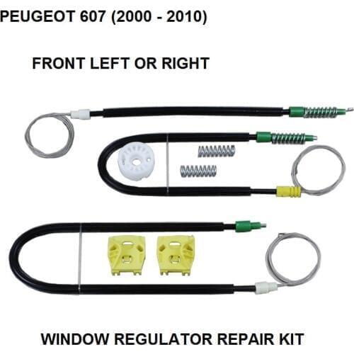 ELECTRIC CAR WINDOW KIT FOR PEUGEOT 607 WINDOW REGULATOR REPAIR KIT FRONT-RIGHT 2000-2010