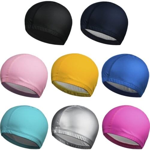 Summer Fashion Woman & Man Waterproof Ear Protection Swimming Swim Cap Swim Hat