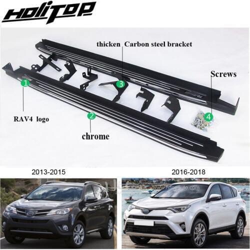 Newest side step nerf bar running board for Toyota RAV4 2014-2019, luxurious style,fashion model,hot sale item,ISO9001 factory