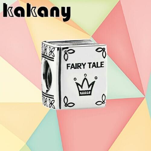 Kakany 2021 New High Quality 100% 925 Sterling Silver Original Fairy Tale Book Frog Prince Charm Female Diy Charm Jewelry Gift