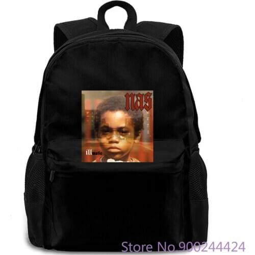 New Nas Illmatic Album Cover Mens Black Size To 3XL Print Men backpack