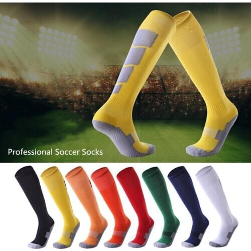 Hot Men’s Football Socks Knee High Running Socks For Sport Bike Cycling Soccer Socks Hiking Anti-bacteria Deodorant Towel Bottom