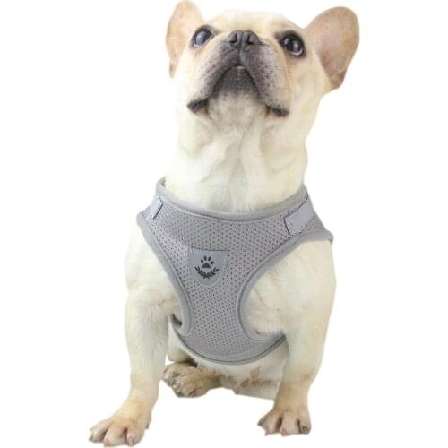 Adjustble Hardness Pet Collar Leads Traction Rope Vest Reflective Dog Chest And Back With Breathable Dog Rope Dog Supplies
