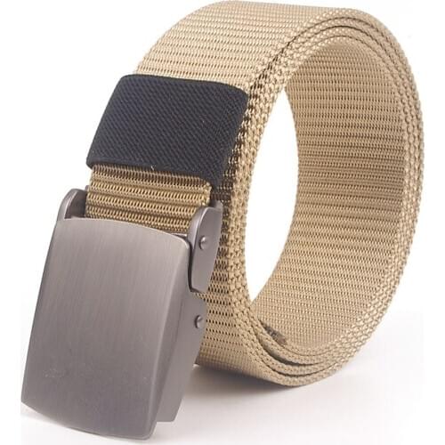 New Outdoor Tactical Belt Training Canvas Metal Buckle Unisex High Quality Designer Belt Joker Pants Accessories Gifts for Men