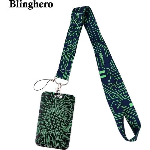 CB444 Computer Motherboard Cartoon Lanyard For Keys Cool Hanging Ropes Phone Badges Holder Neck Straps Best Gift for Women Men