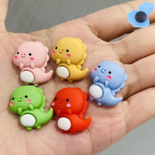 Good Quality 1pcs Dinosaur Resin Garden Shoe Decorations Shoes Accessories For Kids Croc Jibz Charm DIY Wristband