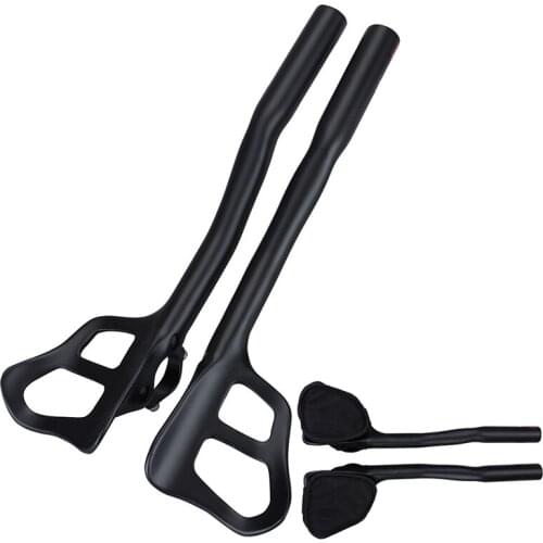 Full carbon fiber TT handlebar MTB road bike extender long-distance riding rest handlebar Triathlon Aerobars Tri Bars