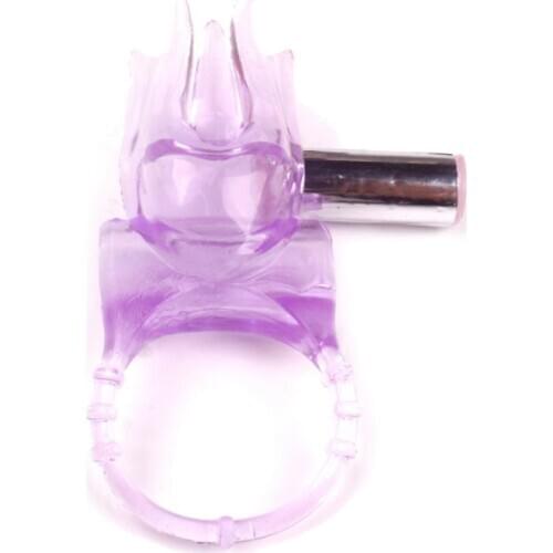 OLO Couple Sexy Toy, Elastic Delay Ring, Vibrating Cock Stretchy Intense Clit Stimulation, Premature Ejaculation Lock Vibrator