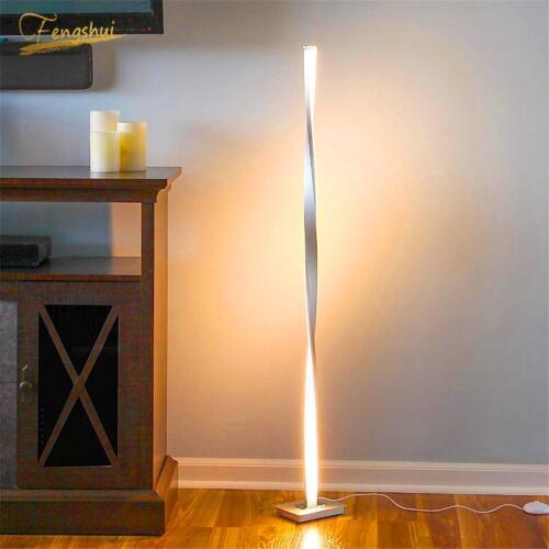 Nordic LED Floor Lights Lighting Living Room LED Floor Lamp Bedroom Bedside Dimming Floor Lamps Standing Lamp for Wooden Office
