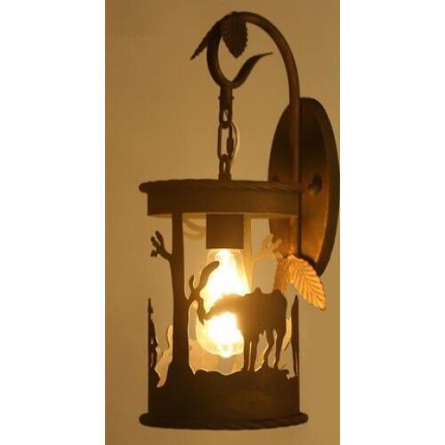 Loft Style Iron Horse Wall Light Fixtures Vintage Industrial Wind Edison Wall Sconce Stair Bedside Wall Lamp Indoor Lighting