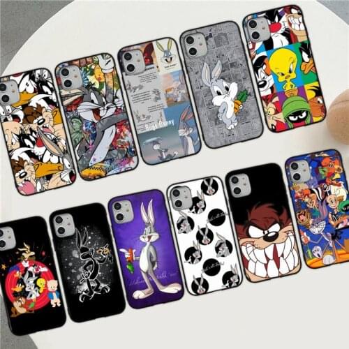 Funny Cute Rabbit Wolf dog Cartoon Phone Case for iPhone 8 7 6S Plus X 5S SE 2020 XR 11 12 mini pro XS MAX