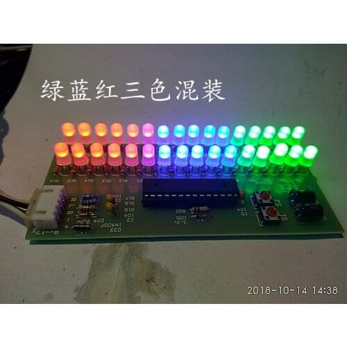 Audio indicator Music rhythm level light Support dual channel Electronic diy kit assembled