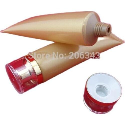 80ml gold soft tube or mildy wash tube or butter or handcream tube with acrylic gold lid