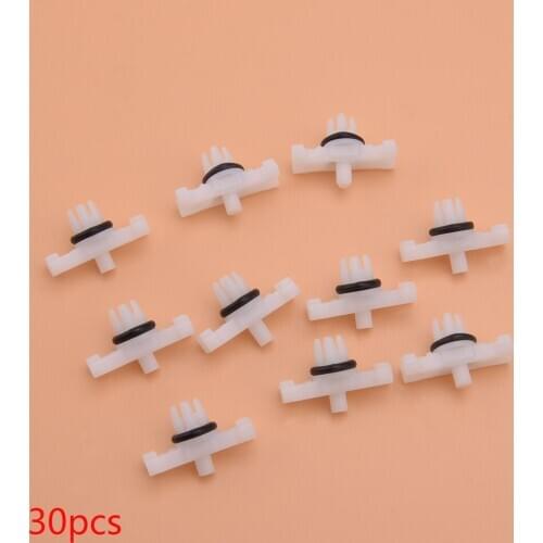 CITALL 30pcs/set Roof Ledge Rain Gutter Moulding Trim Fastener Clip Fit For BMW 3 Series E46 1998-2014 51138204858 51134501967