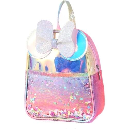 Unicorn Rainbow Laser Backpack Childrens Cartoon Sequin Backpack