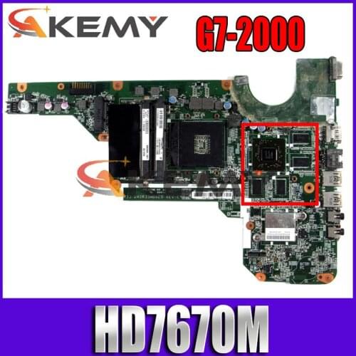 For HP 680570-501 680569-501 G4-2000 G6-2000 G7-2000 R33 DA0R33MB6F1 Laptop PC motherboard HD7670M 2GB 100% Test OK