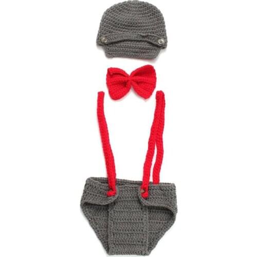 Newborn Baby Boys Girls Crochet Knit Costume Photo Photography Props Outfit