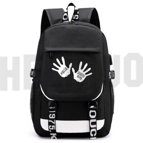 Hip Hop Canvas The Umbrella Academy Backpack Mens Zipper Black Mochila De Escola Do Back Pack Women Anime Bookbag