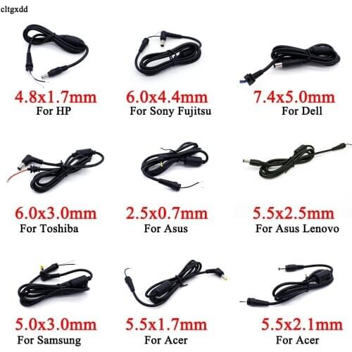Power Cable Cord Connector DC Jack Charger Adapter Plug Power Supply Cable for Samsung HP Dell Sony Toshiba Asus Acer Lenovo