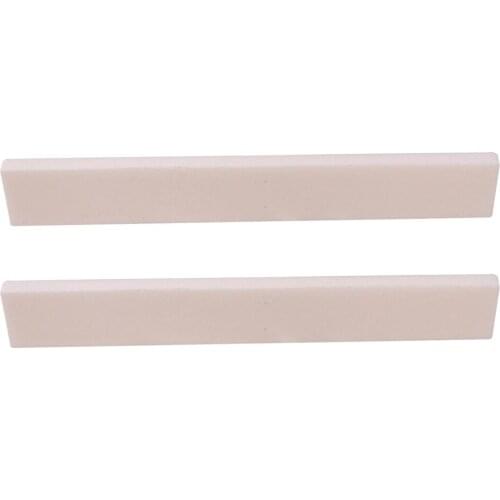 2xBone Guitar String White Saddle Sets Spare Parts For Classical Acoustic Guitar