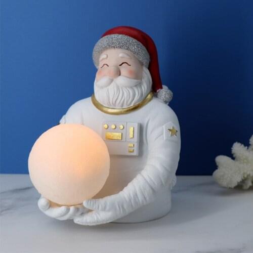 Creative resin crafts Christmas astronaut ornaments are home night light decorations Childrens Day gifts
