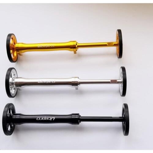 Easy Wheel Extension Telescopic Lever Bar for Brompton Folding Bike Bicycle Easy Wheel Rack Block CNC Super Light 65g