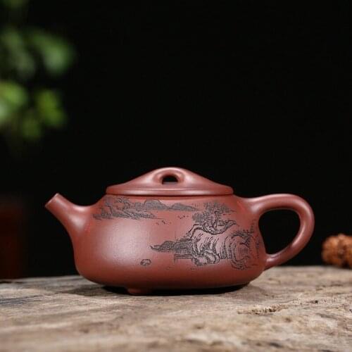 Sea violet arenaceous manufacturers selling ore purple mud manual landscape stone gourd ladle pot of wholesale sales