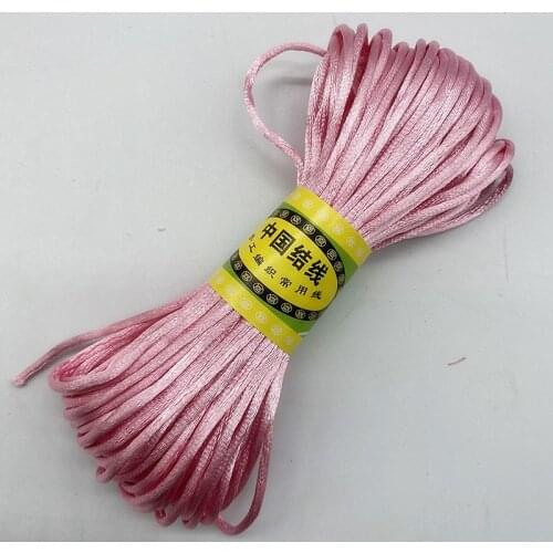 New 20yards/lot 1.5 2.5mm Chinese Knot Line Cord Silk Satin Cord Nylon Cord DIY String Necklace Bracelets Cord #07