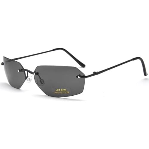 Classic Matrix Morpheus Rimless Sunglasses Men Glasses Women Eyewear Ultra-light Thin Frame
