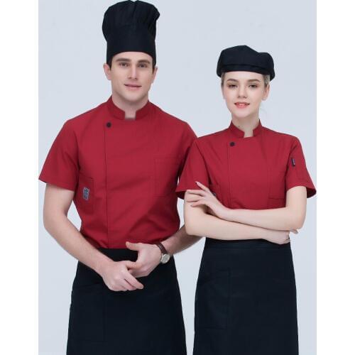Wholesales Chef Jackets Men and Women High Quality Coffee Shop Work Uniforms Hotel Fashion Chefs Workwear Free Shipping