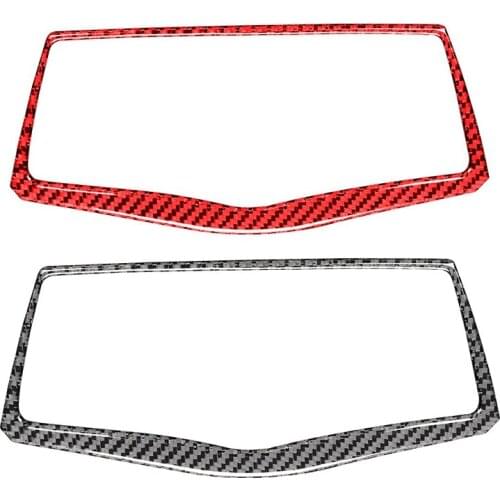 For Nissan 370Z 2009-2020 Carbon Fiber Navigation GPS Control Panel Trim Cover Interior Accessories