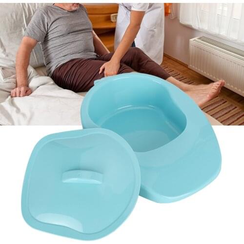 Portable Household Bed Toilet Bedpan with Cover for Bedridden Patients Pregnant Woman Elderly Paralyzed Disabled Care Bedpan