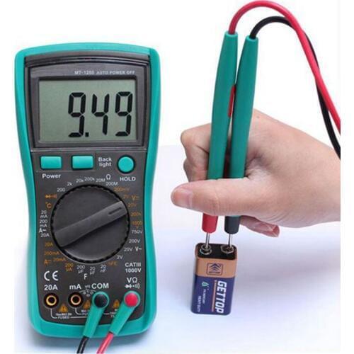 Professional Digital Multimeter Handheld Electric Meter With LCD Display Backlight Portable Measuring Instrument Tester