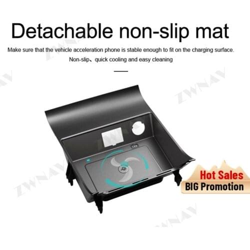 QI Car intelligent fast wireless charger for Ford Mondeo 2017-2018 intelligent infrared Fast Wireless Charging Car Phone Holder