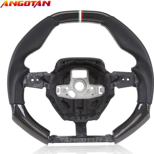 Steering Wheel Fit For Lamborghini Carbon Fiber Pu Leather Racing wheel