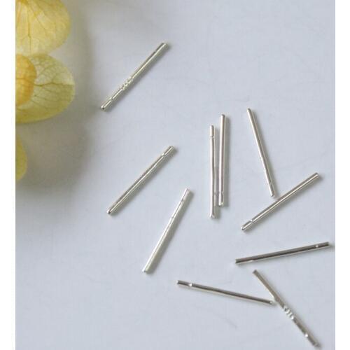 " Fake One Penalty Ten " 12MM/L 100Pcs-5G 925 Sterling Silver Jewelry Ear Pins Findings Earring Pin Jewellery Accessories