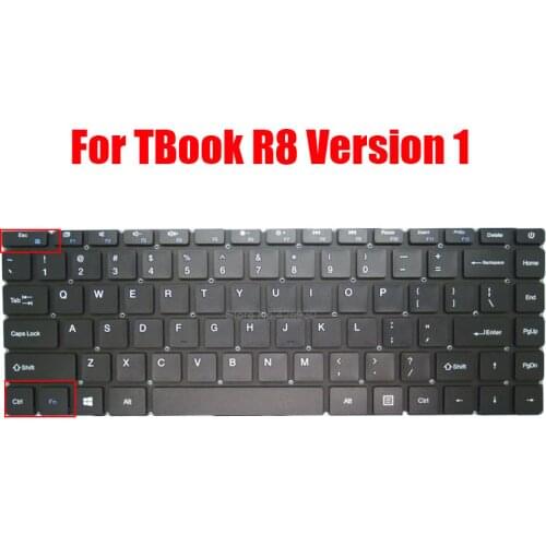 Laptop RU US Keyboard For T-bao For TBook R8 R8S 15.6 Russia English black Without Frame New