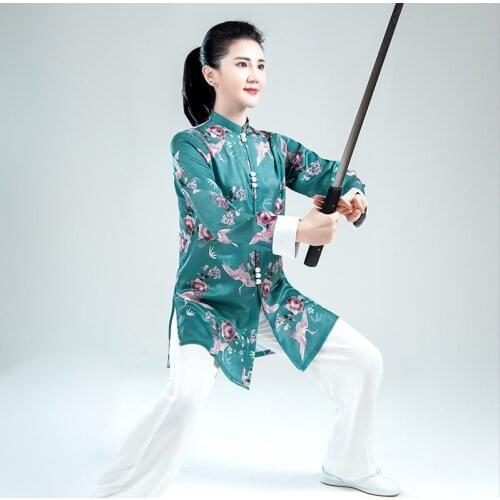 2021 Women And Men Kung Fu Tai Chi Uniform Traditional Chinese Clothing Long Sleeve Martial Arts Uniform Free Shipping
