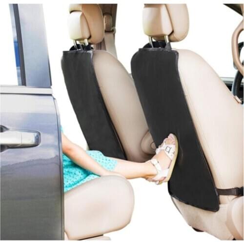 Universal Auto Seat Back Organizer Storage Bag Car Seat Back Scuff Dirt Protect Cover For Child Baby Kid Kick Mat Pad