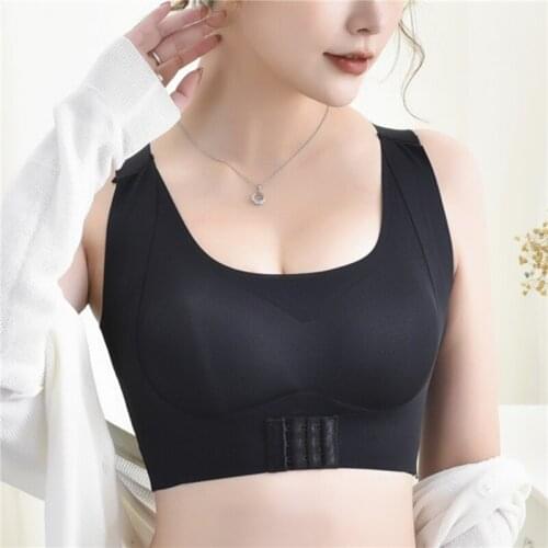 Women Seamless Bra Hunchback Corrected Push UP Underwear Female Sexy Gathered Adjustable Lingerie Ladies Fashion Bras