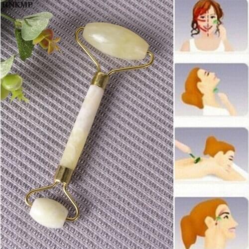 1pcs Beauty Tool Natural jade Massage Roller Facial Jade Stone Facial Massage For Women Men Face Body Head Neck Foot Jade Roller